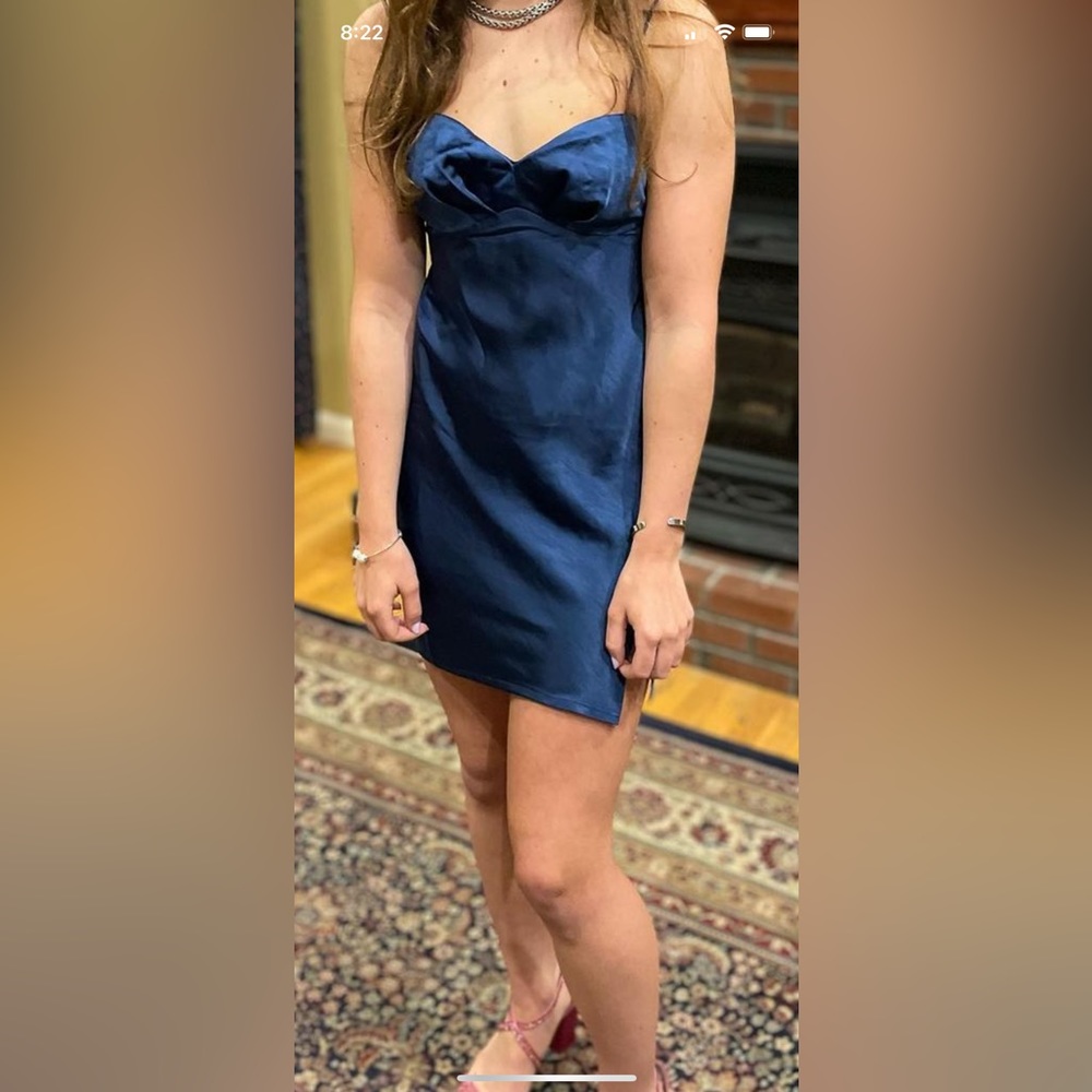 Hello Molly Strut All Night Dress Blue Size XS